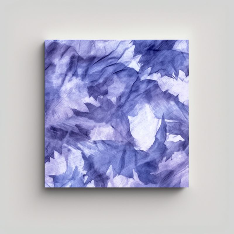 GENERICO - Pinturas Abstractas Azul Y Blanco En Composición 80x80 Cm