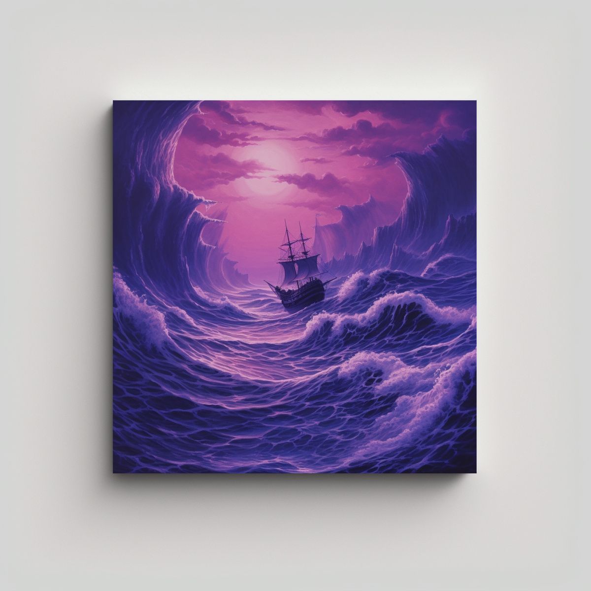 GENERICO - Cuadro Moderno Original Con Profundidad En 50x50 Cm