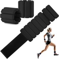 2Pcs Pesas Para Muñecas Y Tobillos 1LB Para Ejercicio-Negro