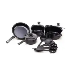 GENERICO - Batería Ollas Cocina Y Utensilios 13 Piezas Antiadherentes CF