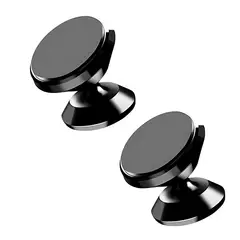 GENERICO - 2pcs Soporte Magnético Para Teléfono De Coche-Negro