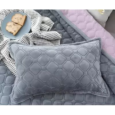Imagen 2 del producto Pack 2 Fundas De Almohadas Diseño Gamuza Color 50x70cm Gris