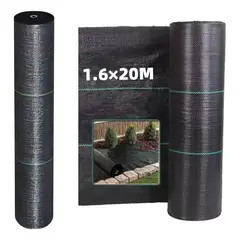 KUANGYE - Ground Cover Antimaleza De 1.6 X 20m Malla Antimaleza