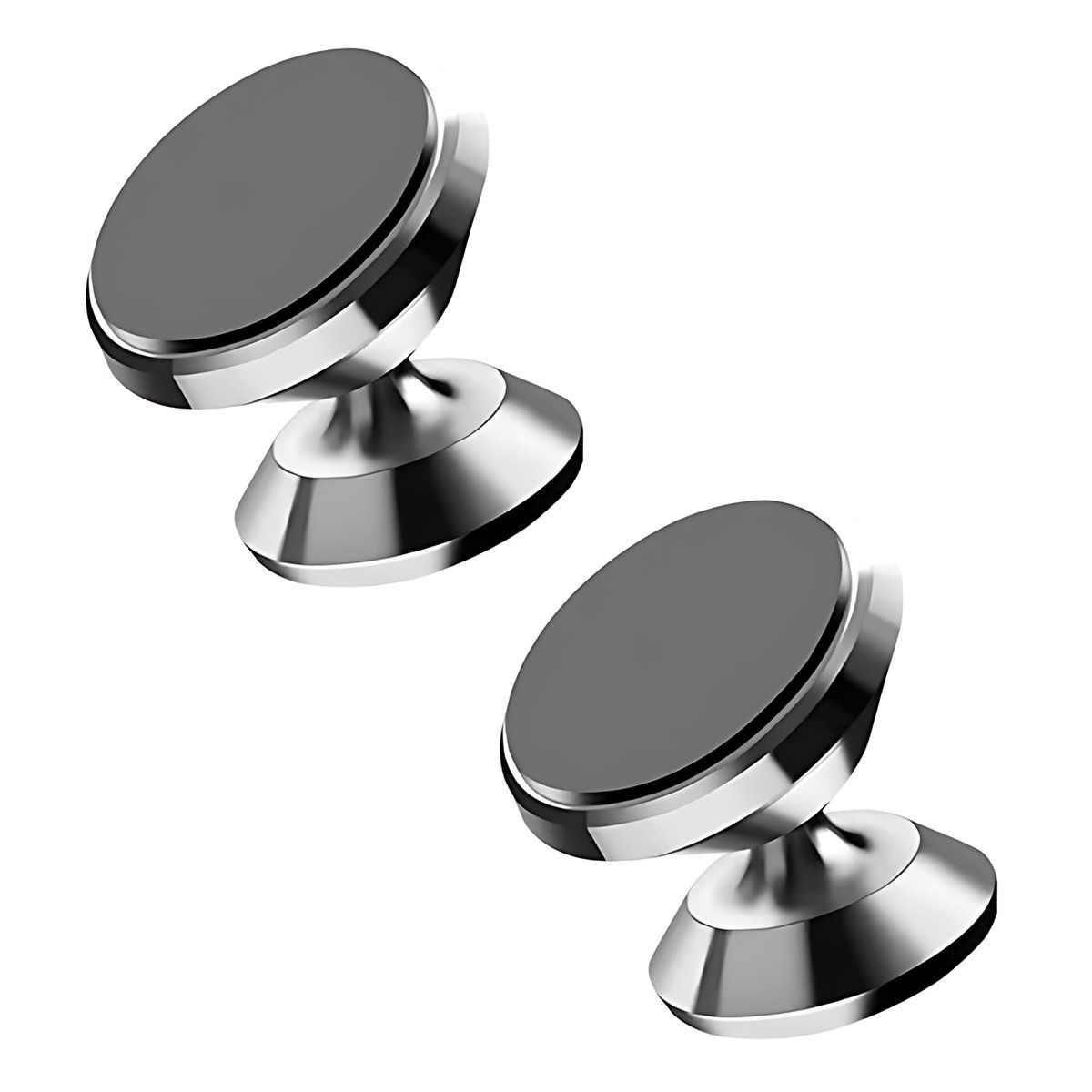 GENERICO - 2pcs Soporte Magnético Para Teléfono De Coche-Plata