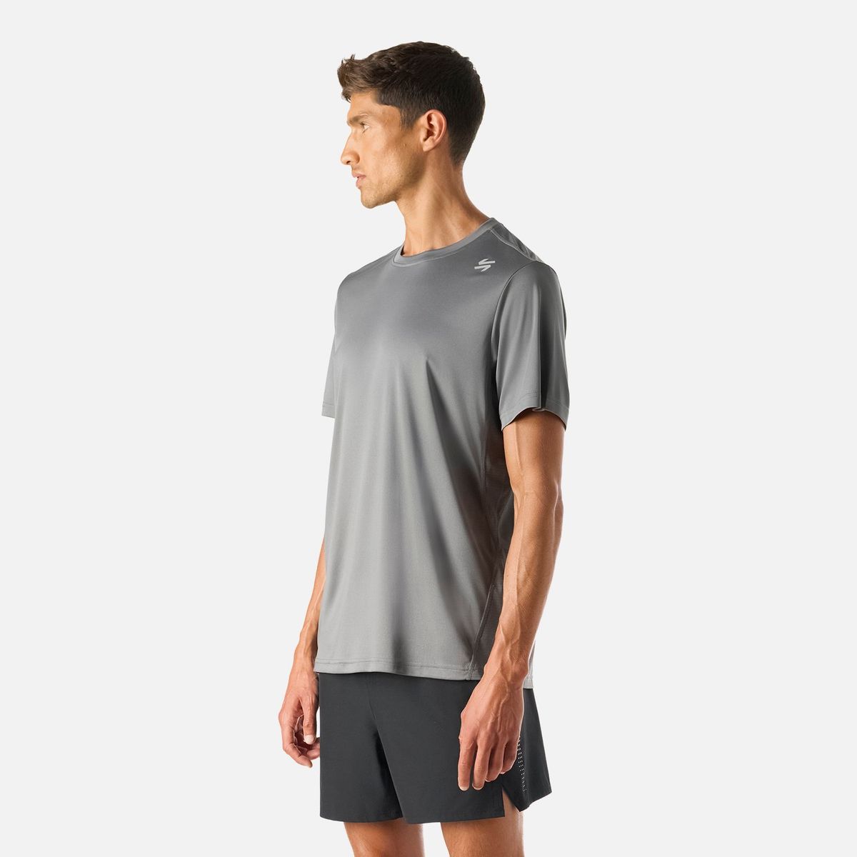 VULCANO - Polera Hombre Tempo Advanced T-Shirt Gris Medio Vulcano