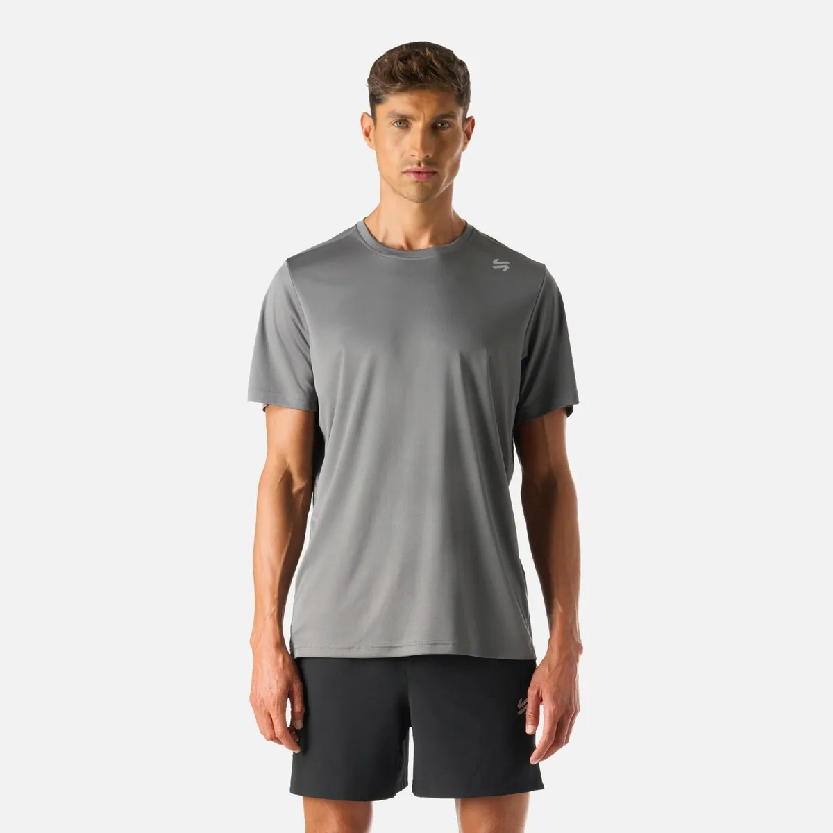 VULCANO - Polera Hombre Tempo Advanced T-Shirt Gris Medio Vulcano