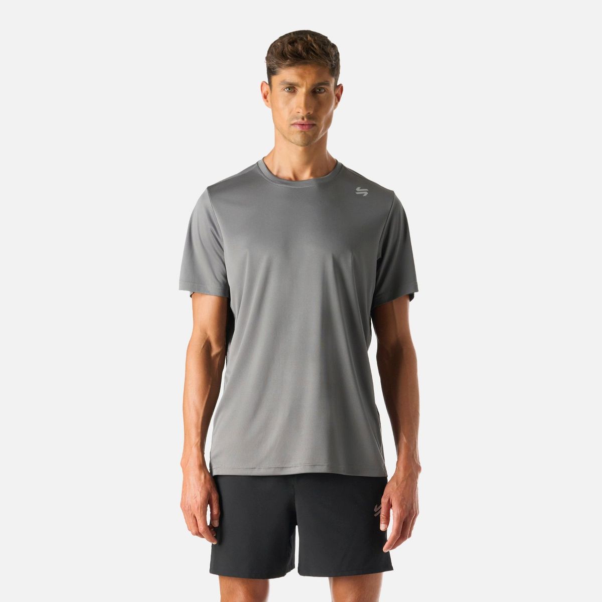 VULCANO - Polera Hombre Tempo Advanced T-Shirt Gris Medio Vulcano