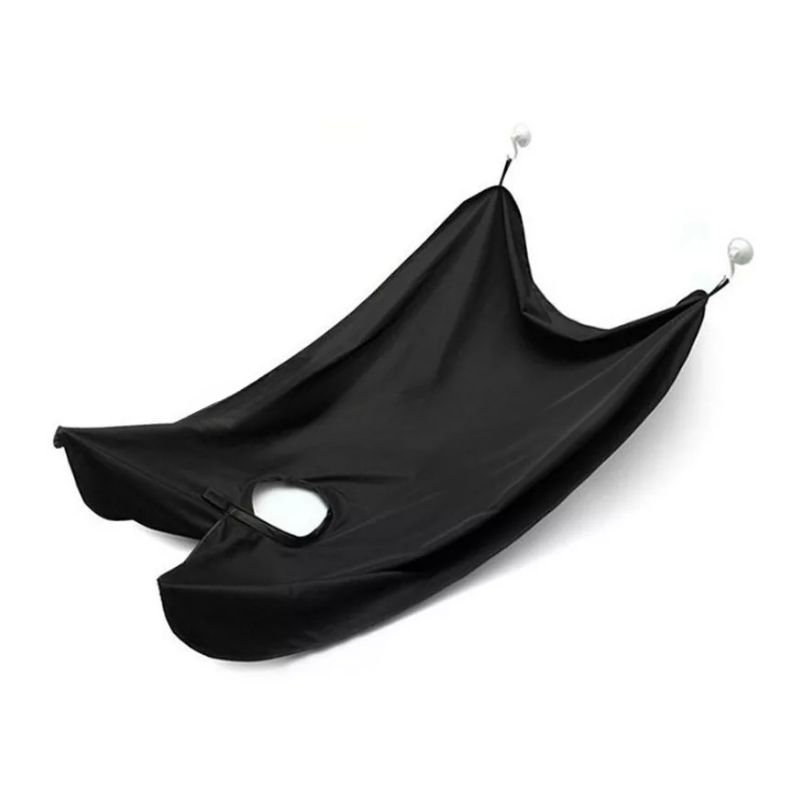 GENERICO - Capa Delantal Con Ventosas Para Espejo Impermeable Negro