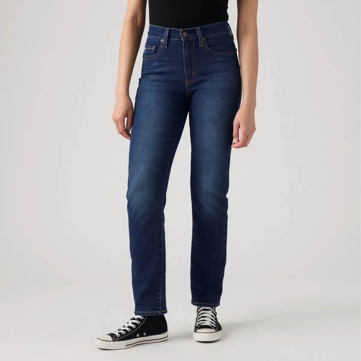 LEVIS - Jeans Mujer 724 High Rise Straight Azul Levis