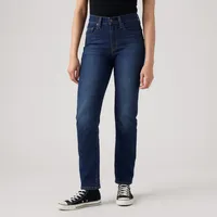 Jeans Mujer 724 High Rise Straight Azul