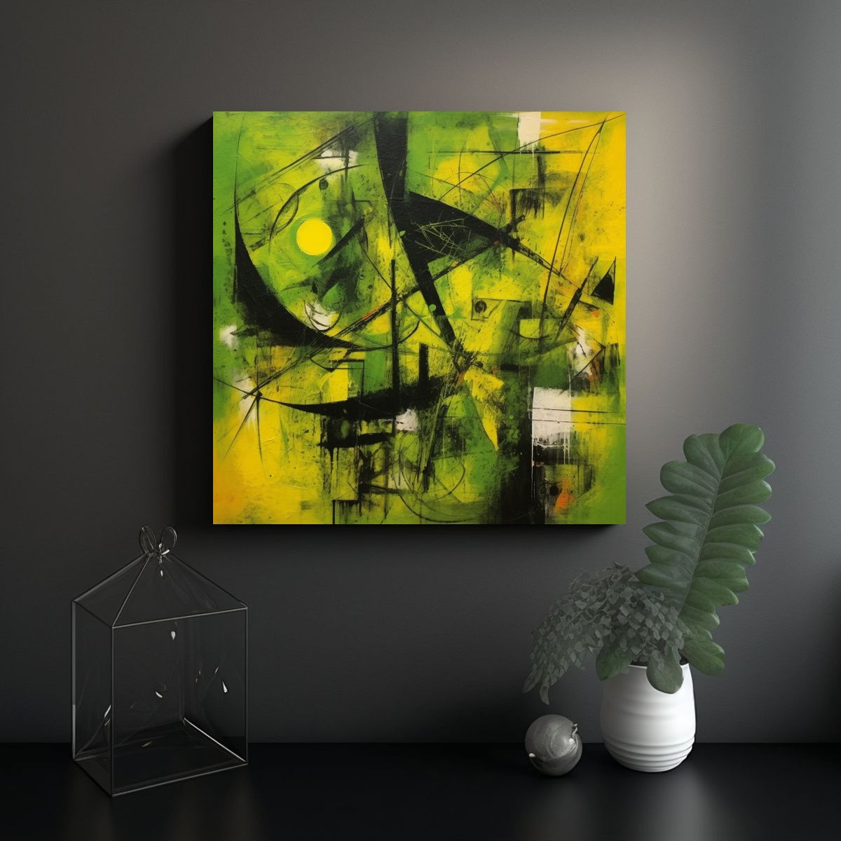 GENERICO - Cuadros Decorativos Expresionistas Soviéticos 60x60 Cm