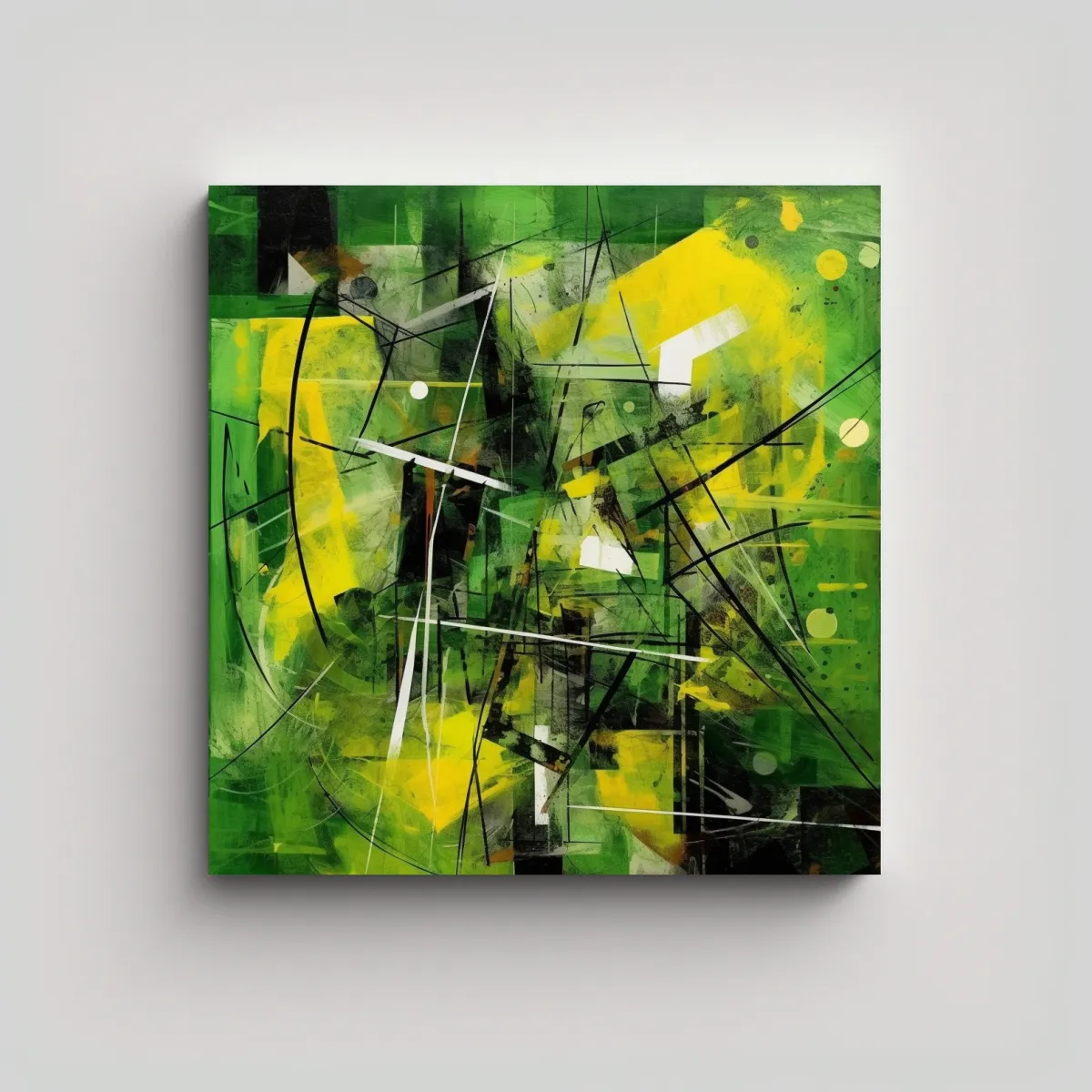 GENERICO - Cuadros Decorativos Abstractos De Figuras En Tela 70x70 Cm