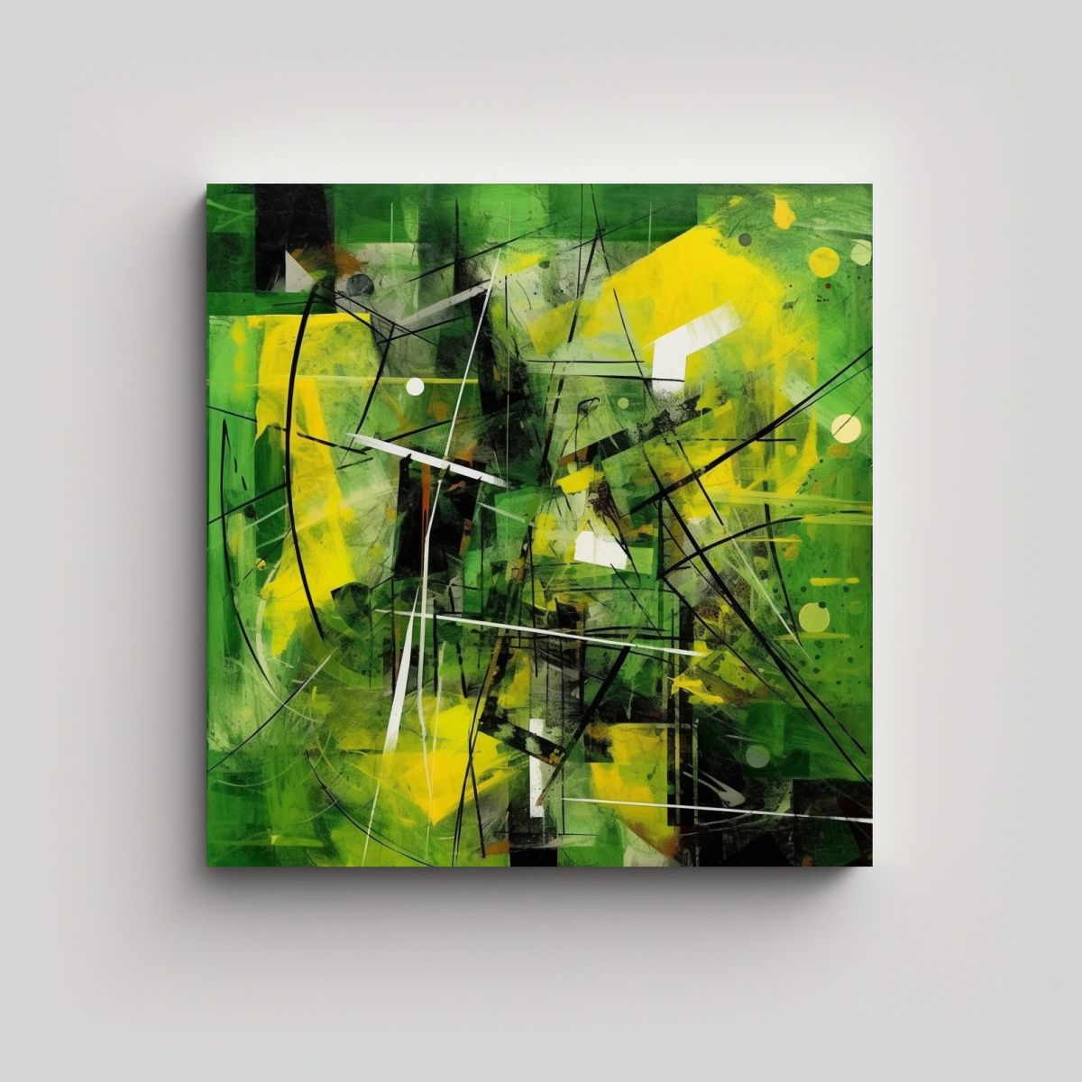 GENERICO - Cuadros Decorativos Abstractos De Figuras En Tela 60x60 Cm