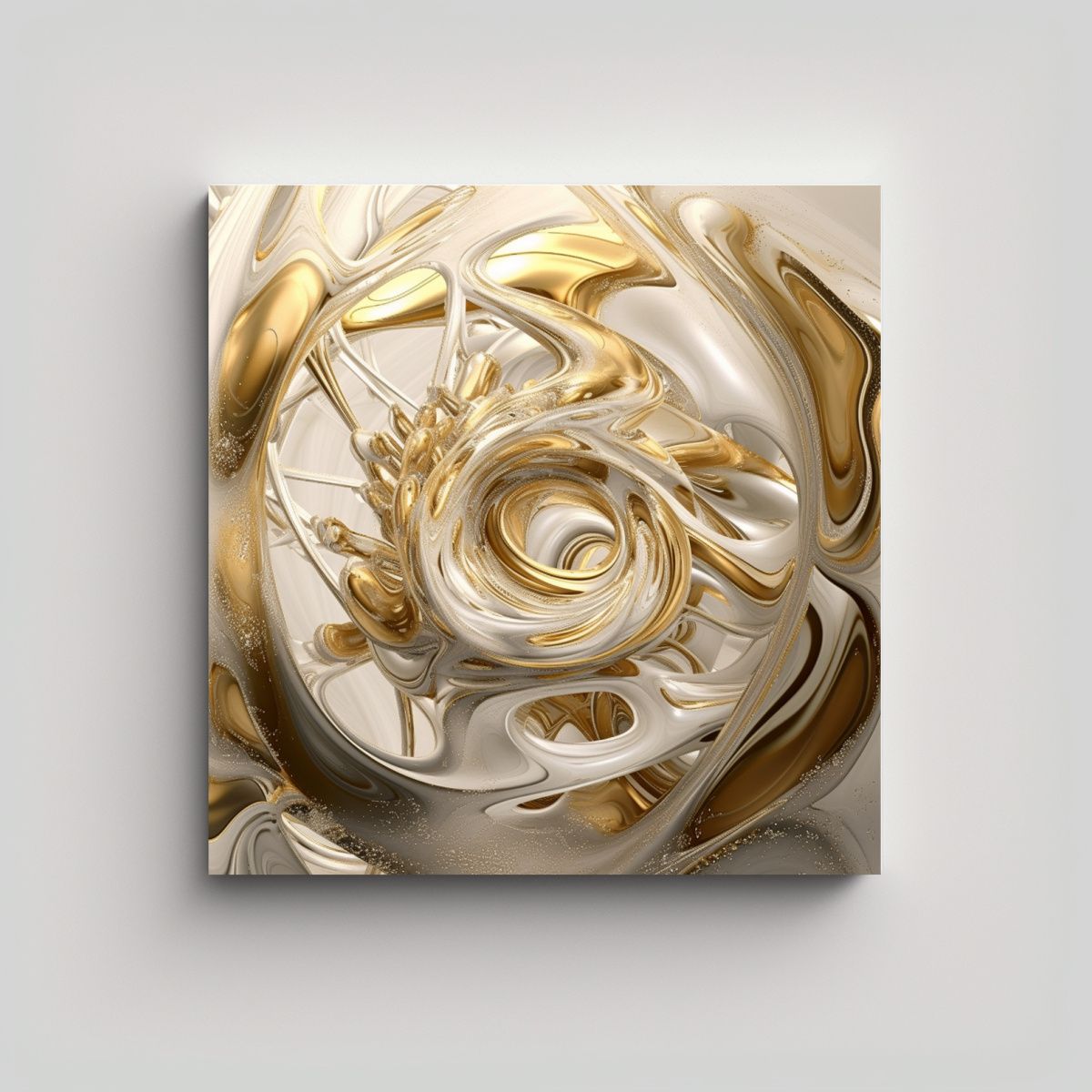 GENERICO - Pintura Decorativa Blancodorado Estilo Jesse 60x60 Cm