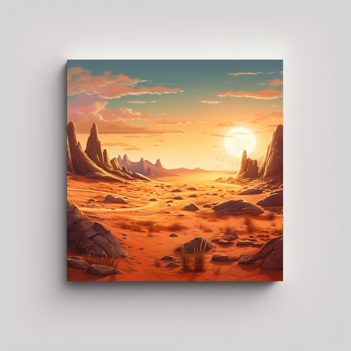 GENERICO - Cuadro Fotografía Impacto Visual En Un Desierto 80x80 Cm