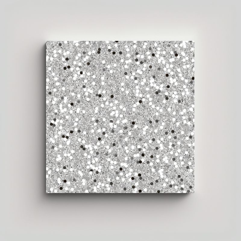 GENERICO - Fondo Brillante De Purpurina Blanca Para 80x80 Cm