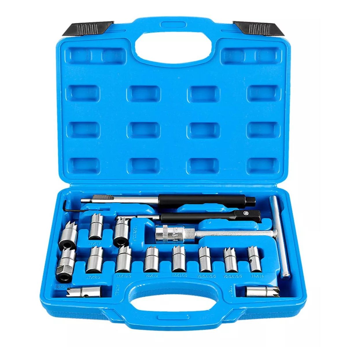 KUANGYE - Set Escariador Asientos De Inyectores Diesel Universal 17pcs