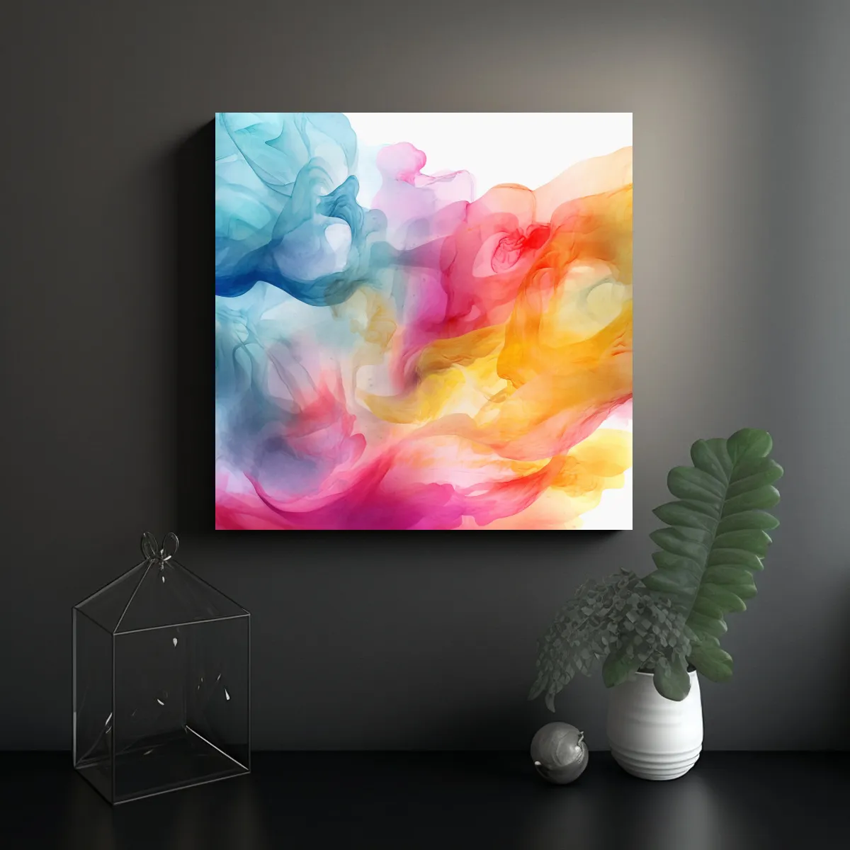 GENERICO - Pinturas Decorativas Minimalistas Con Acuarela HD 60x60 Cm