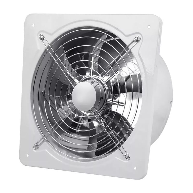 KUANGYE - Extractor De Aire Metálico Industrial 12 Pulgadas Para Baño Cocina