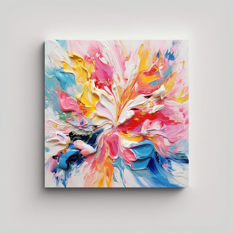 GENERICO - Cuadros Modernos En Bastidor Impacto Visual Del 90x90 Cm