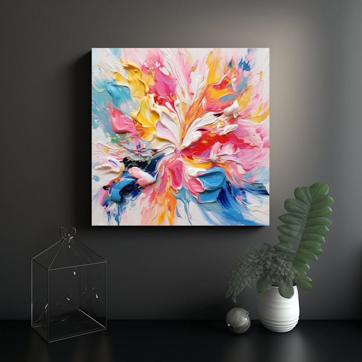 GENERICO - Cuadros Modernos En Bastidor Impacto Visual Del 50x50 Cm