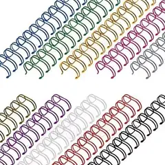 GENERICO - Mix Colores Espirales Metálicos 19mm 78 Doble Cero