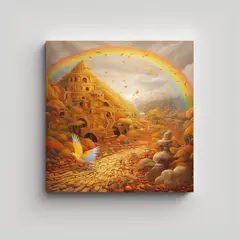 GENERICO - Pinturas Decorativas Tela En Bastidor Venta 90x90 Cm