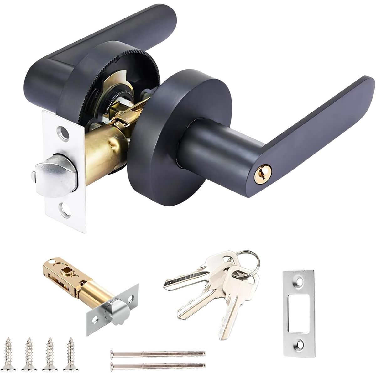 KUANGYE - Cerradura Chapa Acceso Manilla Para Puerta