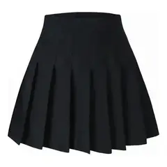 EDWINAYY - Falda Short Minifalda Plisada 2 En 1 Falda + Pantalón Corto