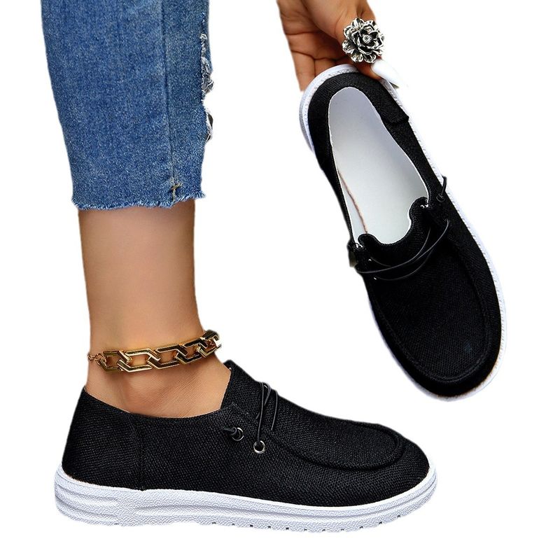 VATYERTY - Zapatillas de plataforma informales cómodas y de caña baja