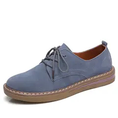 VATYERTY - Elegantes zapatos planos Oxford beige para mujer