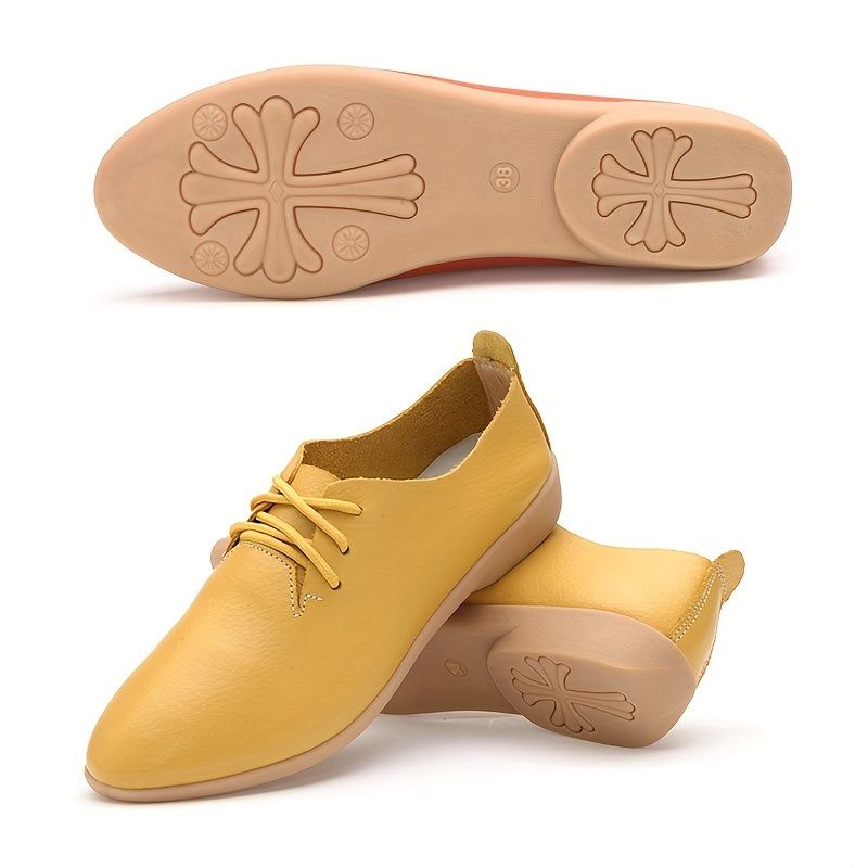 VATYERTY - Elegantes zapatos planos sintéticos negros para mujer