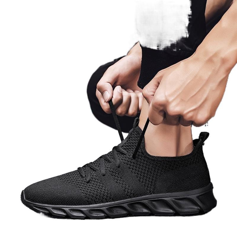 VATYERTY - Zapatillas de running de punto transpirables para hombre