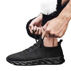VATYERTY - Zapatillas de running de punto transpirables para hombre