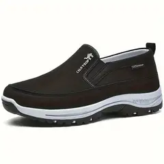 VATYERTY - Zapatos mocasines transpirables de punto para hombre de talla grande