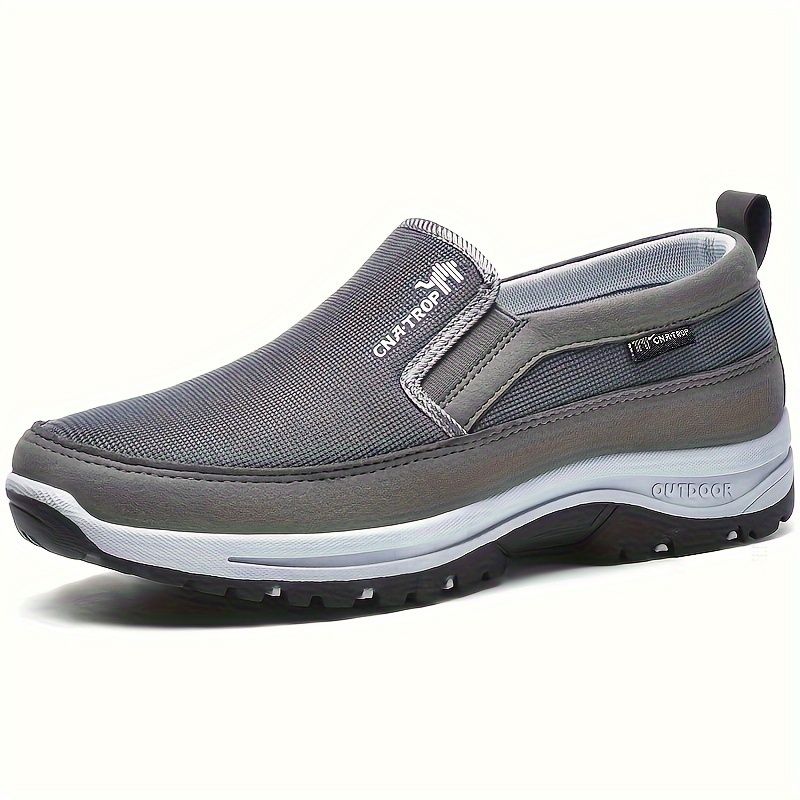 VATYERTY - Zapatos mocasines transpirables de punto para hombre de talla grande