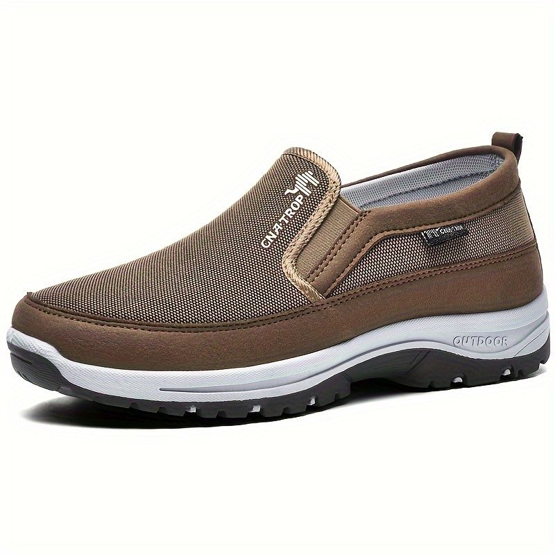 VATYERTY - Zapatos mocasines transpirables de punto para hombre de talla grande
