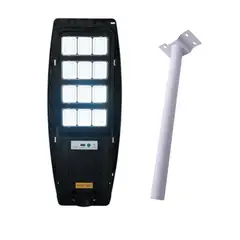 WANT - Luminaria Pública Solar 2000 Lúmenes 6000K Luz Fría Con Soporte