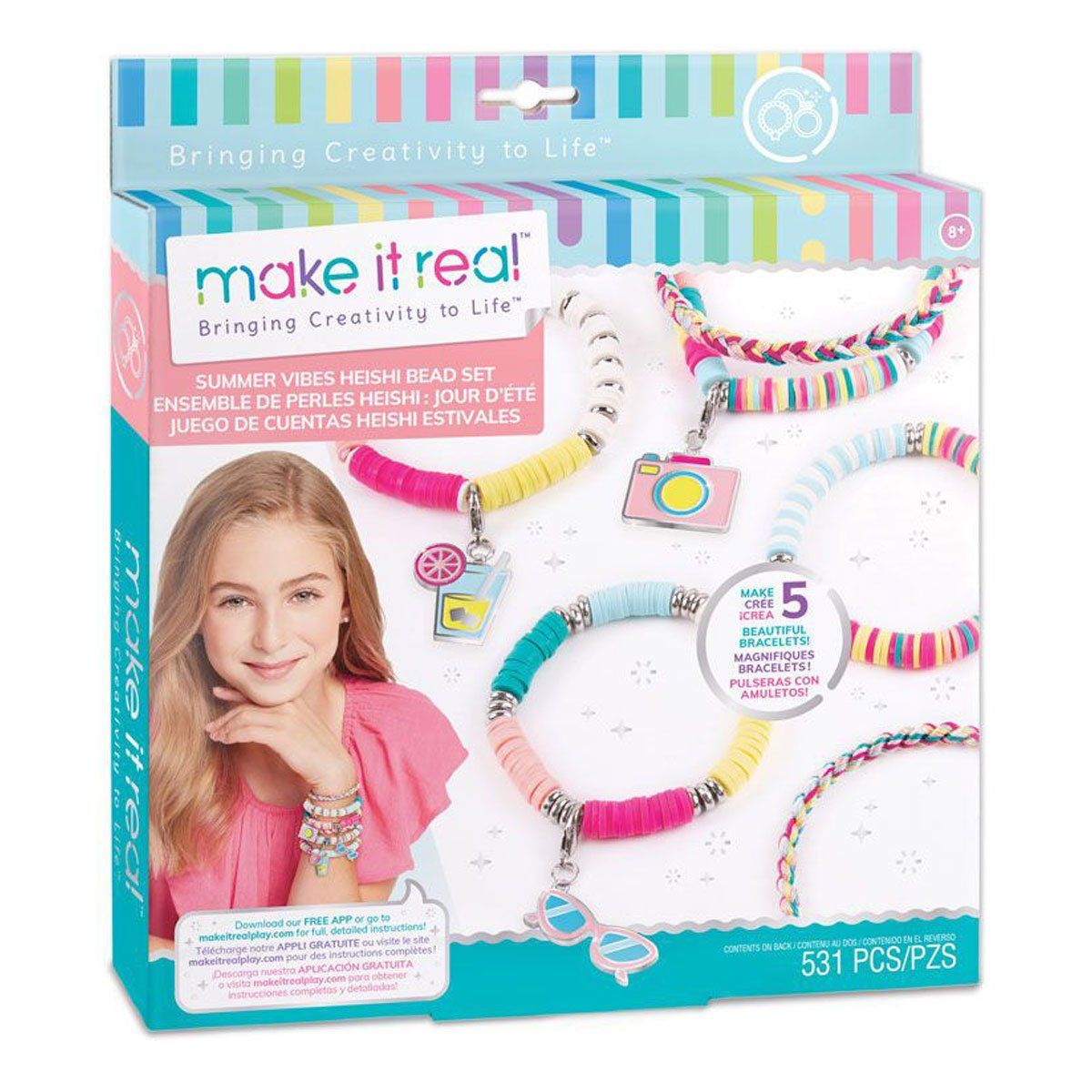 MAKE IT REAL - Set para Hacer Pulsera de Verano Make It real
