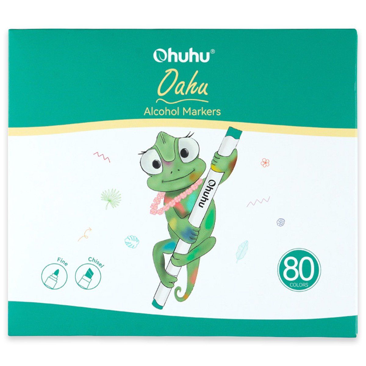 OHUHU - Marcadores al Alcohol Ohuhu Set 80 Colores + 1 Blender