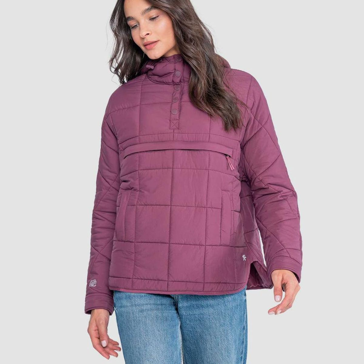 KAYA UNITE - Parka Mujer Anorak Solid Berry