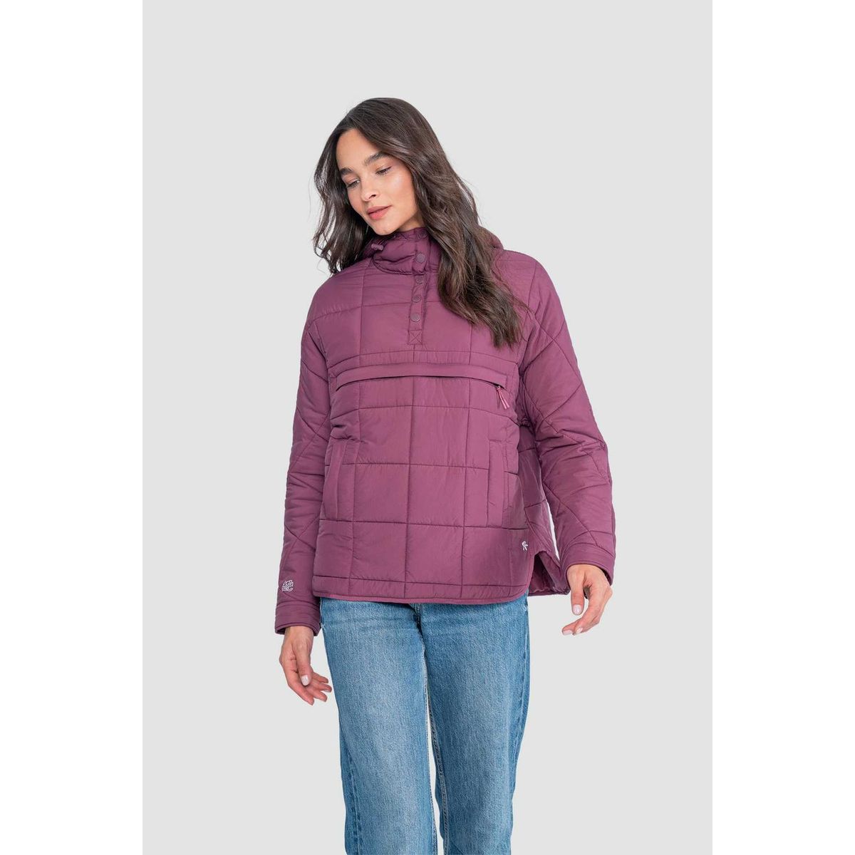 KAYA UNITE - Parka Mujer Anorak Solid Berry
