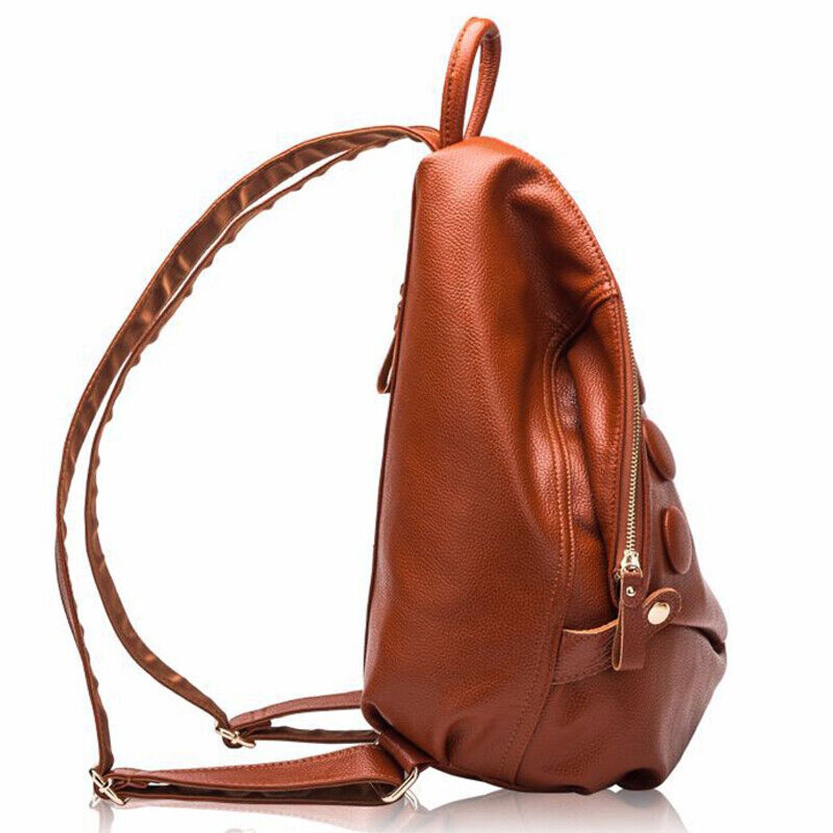 PUREPOWER - Mochila de viaje deportiva con guijarros de piel de vaca