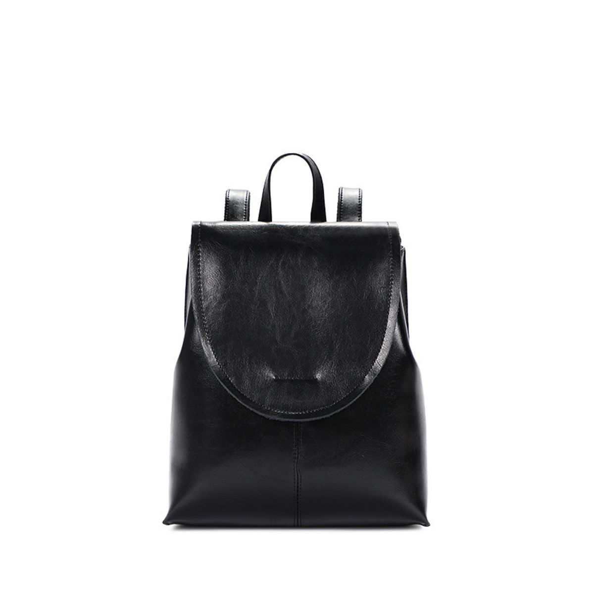 PUREPOWER - Mochila de piel auténtica bolso retro para mujer