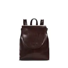 PUREPOWER - Mochila de piel auténtica bolso retro para mujer