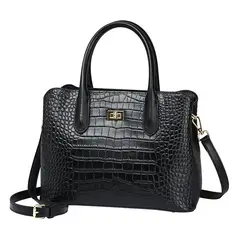 PUREPOWER - Bolso bandolera de mano bolso de mujer de cocodrilo
