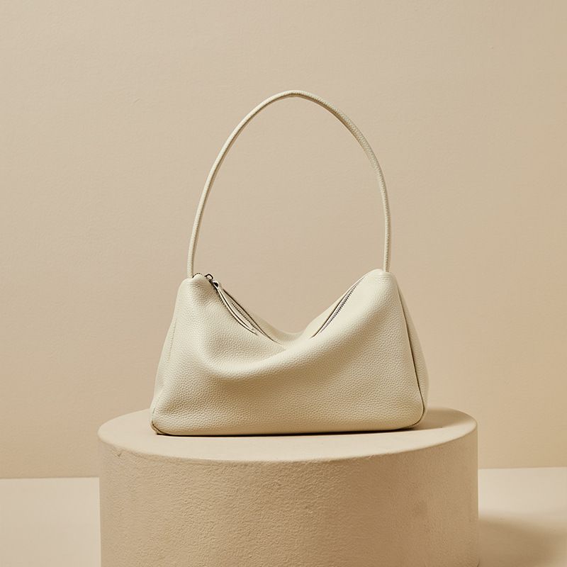 PUREPOWER - Bolso bandolera de piel suave con cremallera