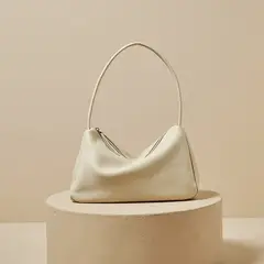 PUREPOWER - Bolso bandolera de piel suave con cremallera