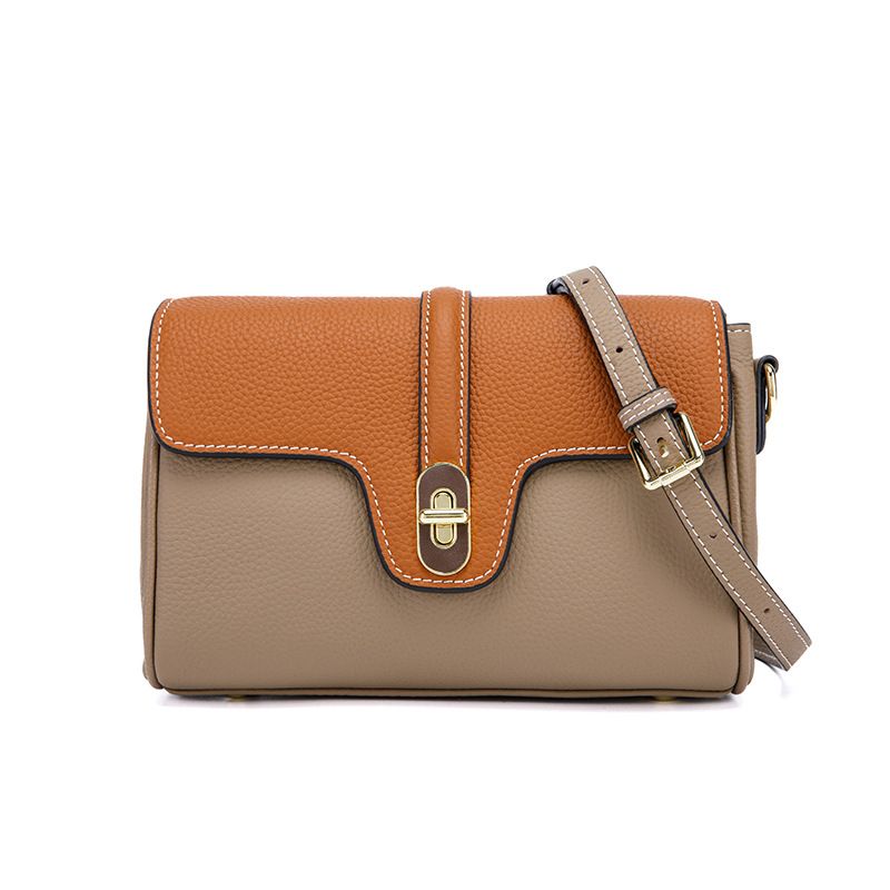 PUREPOWER - Bolsa pequena quadrada de couro genuíno bolsa crossbody de ombro