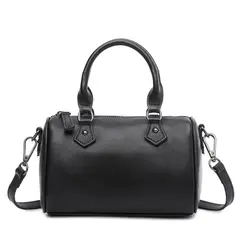 PUREPOWER - Bolso tipo almohada de piel auténtica bolso bandolera para mujer